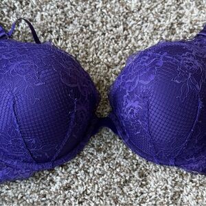 Victoria's Secret Purple Lace Padded Bra